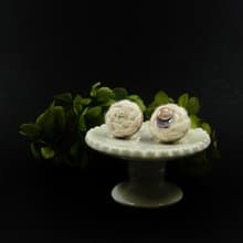| 茷 | 耳夾 | #221 | 手刺繡可愛甜甜圈耳環