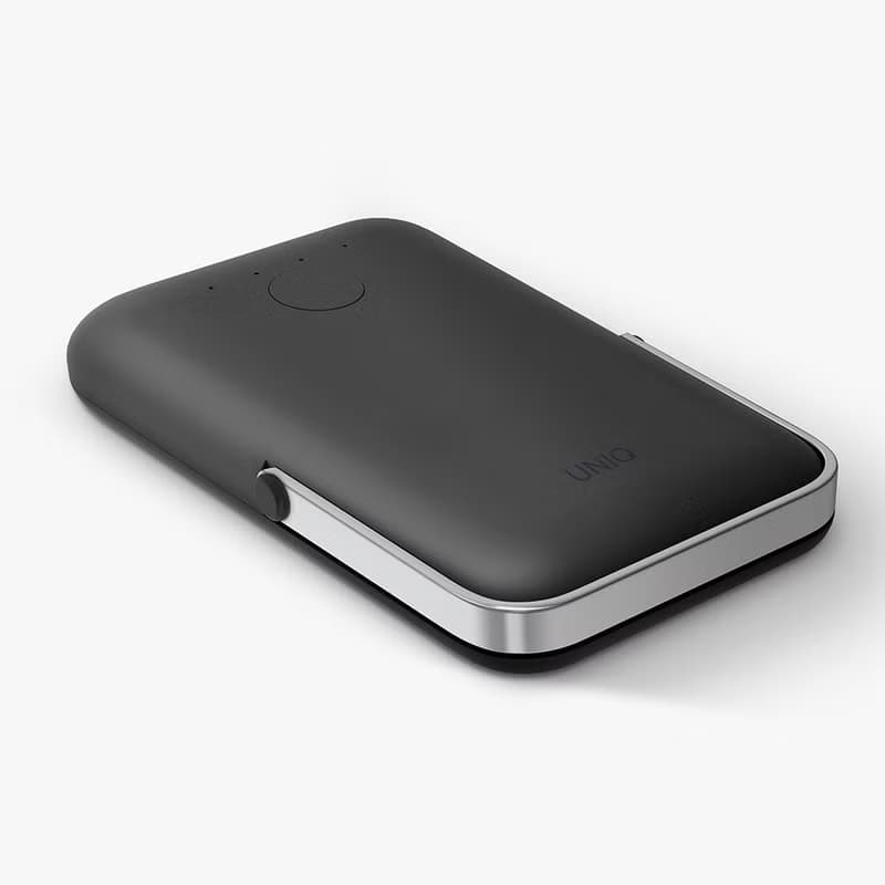 5000mAh 20W  Hoveo支架款磁吸行動電源支援MagSafe 灰黑