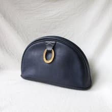 FOAK古著 /庫存新品/Christian Dior海軍藍金環古董手拿包