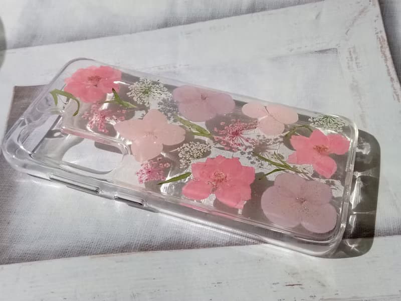 手作押花手機保護殼| Samsung Galaxy S23 | 粉色