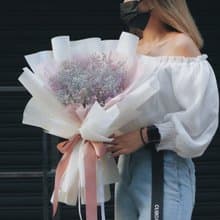 DAY OFF 滿天星花束 乾燥花束 浪漫 韓系 永生花 情人節花束 七夕