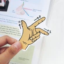 物理學 Left Hand Rule 弗萊明左手定則 貼紙