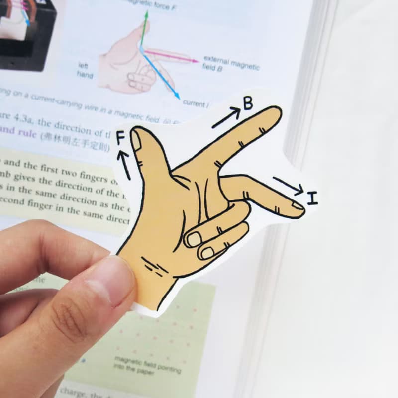 物理學 Left Hand Rule 弗萊明左手定則 貼紙