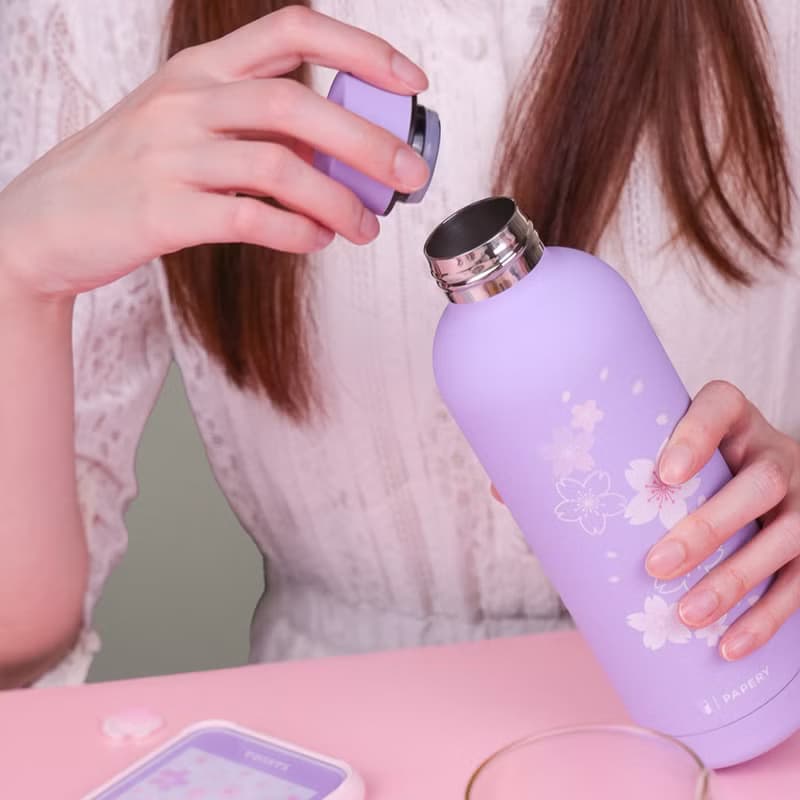 冷熱保溫瓶 隨行杯 - 櫻花漫舞  (500ml)
