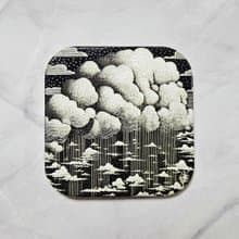 雨天Mood-晶雕陶瓷吸水杯墊
