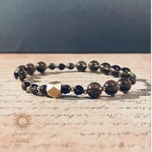 【萬有引力/Universal Gravition】不對稱茶晶手鍊 | 天然石 水晶