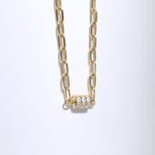 【聖誕禮盒】Galaxy。滾輪鑲鑽項鍊 贈限定包裝