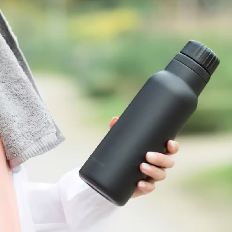 【孔雀Peacock】600ML 不鏽鋼保溫杯 氣泡水碳酸飲料專用-湖水藍
