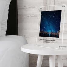 訂製紀念日那一天的星空亞克力 結婚紀念日 情人節禮物