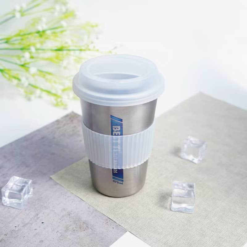 【BEST Ti】熱愛系列-愛運動 髮絲鈦原色 純鈦隨行杯 450ml