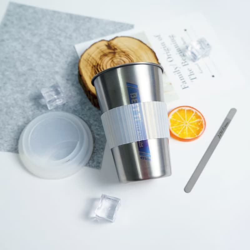 【BEST Ti】熱愛系列-愛運動 髮絲鈦原色 純鈦隨行杯 450ml