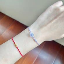 夢幻冰粉紫小桂花老坑正冰種水翡翠手繩