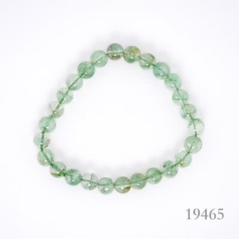 寶麗金珠寶-天然翡翠綠幽靈水晶手珠