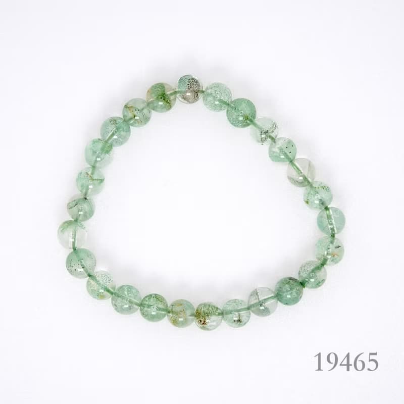寶麗金珠寶-天然翡翠綠幽靈水晶手珠