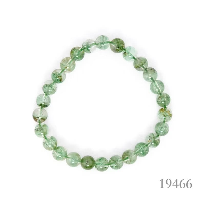 寶麗金珠寶-天然翡翠綠幽靈水晶手珠