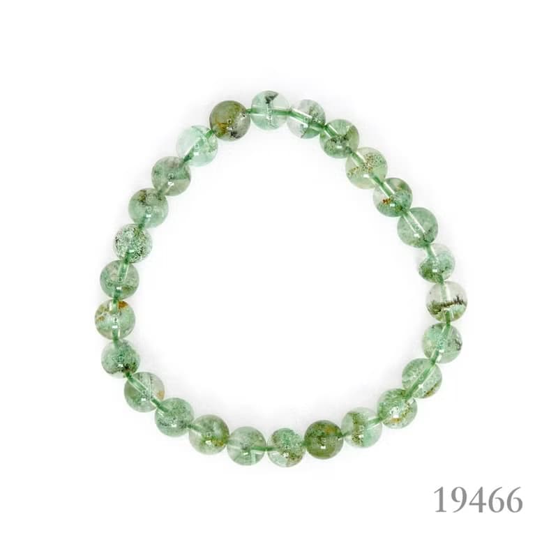 寶麗金珠寶-天然翡翠綠幽靈水晶手珠