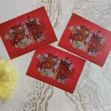 Set of 3 - Unique author small calendar with artist's wishes - special gift