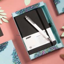 全球台灣獨家 / LAMY 原子筆 A6 鋼筆用筆記本禮盒 - LOGO