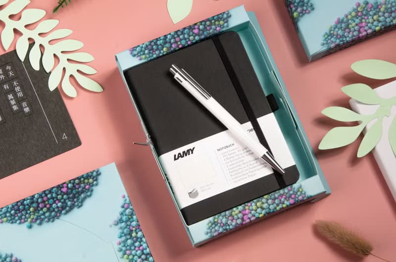 全球台灣獨家 / LAMY 原子筆 A6 鋼筆用筆記本禮盒 - LOGO