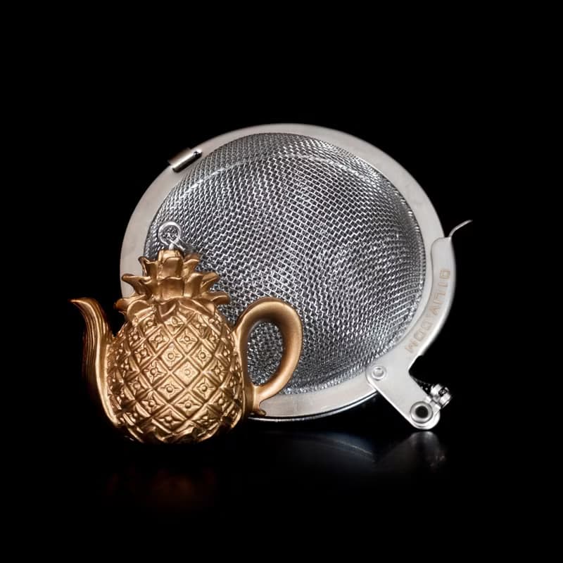 01LIV不銹鋼濾茶器 CHICHI濾茶球 菠蘿壺吊饰 原創設計 泡茶器