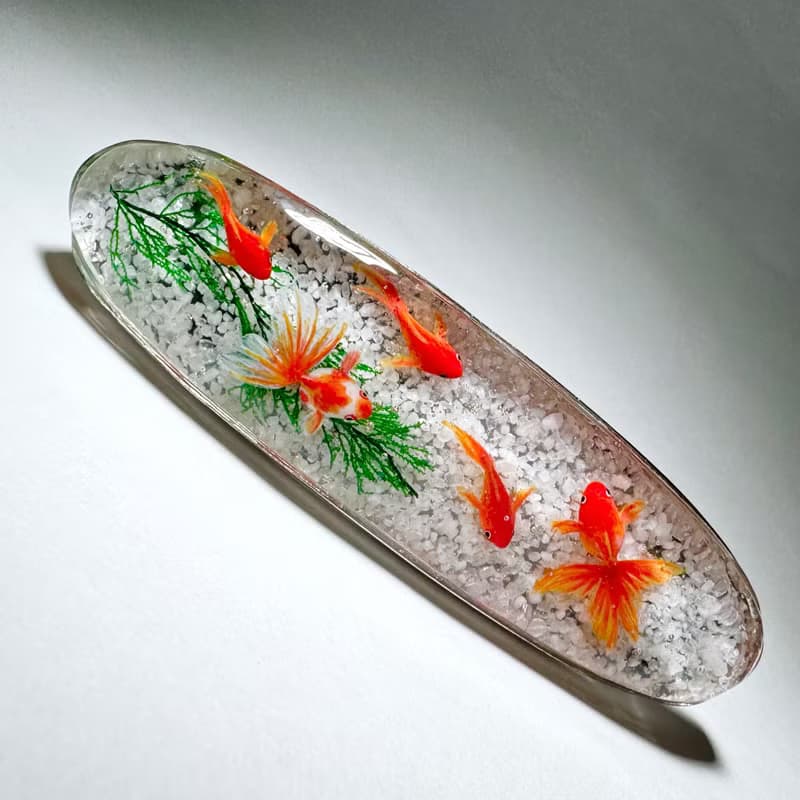接單製作　金魚　髮飾　barrette