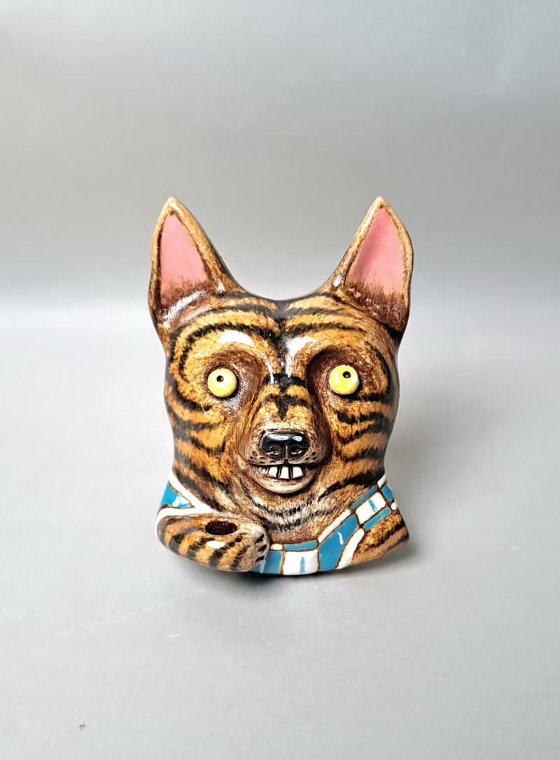 臺灣犬(虎斑)擴香器02(手工陶製品)