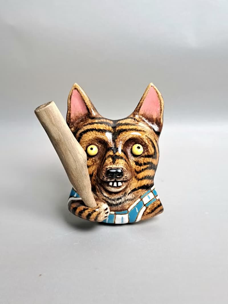 臺灣犬(虎斑)擴香器02(手工陶製品)