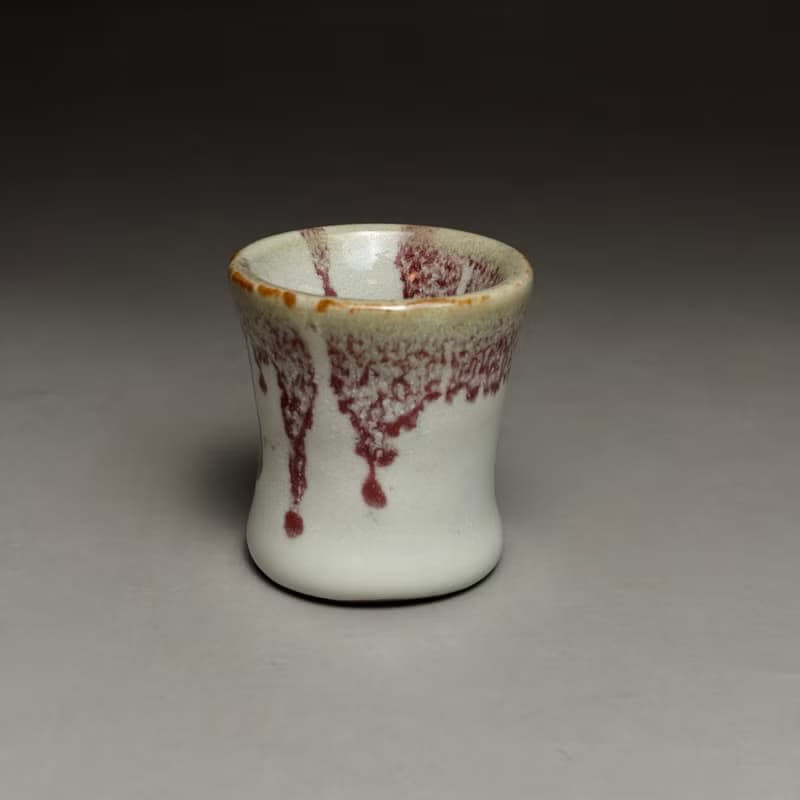 厚釉志野釉變美人茶杯 手工茶杯 35ml