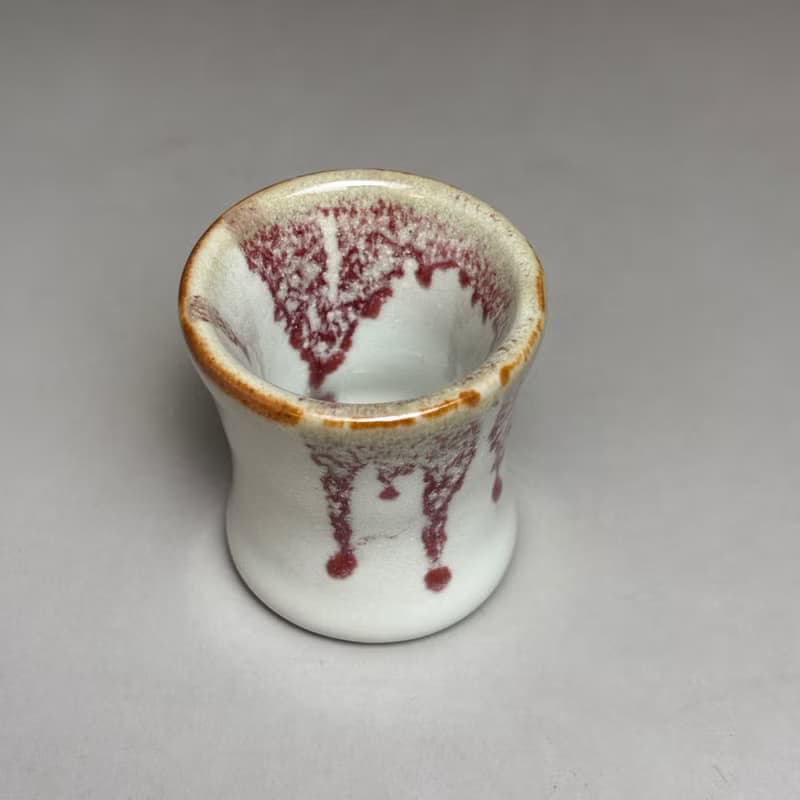 厚釉志野釉變美人茶杯 手工茶杯 35ml
