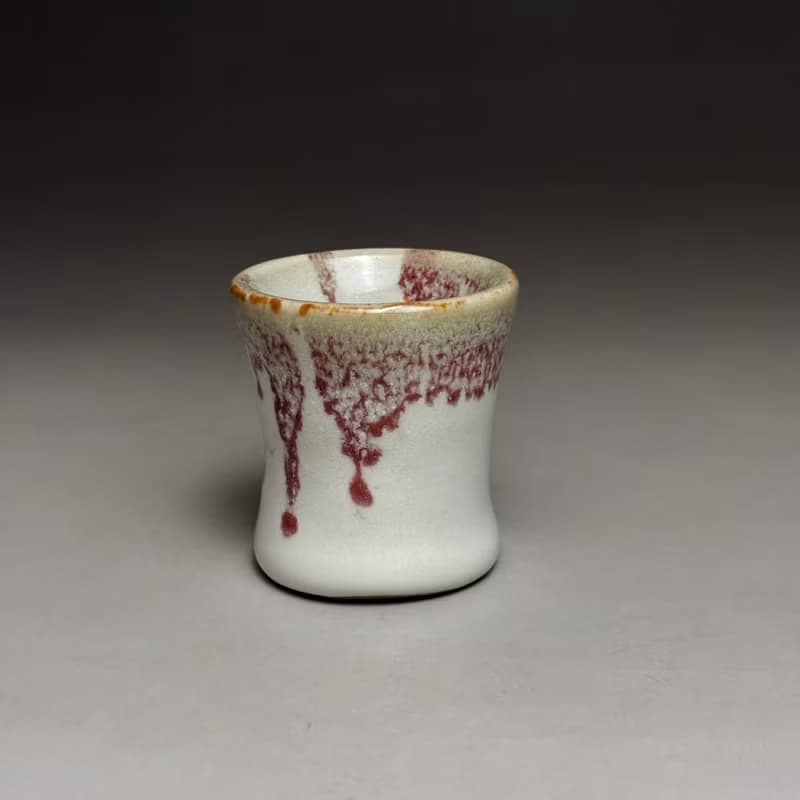 厚釉志野釉變美人茶杯 手工茶杯 35ml