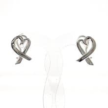 【日本直送 中古美品】ティファニー TIFFANY&Co. イヤリング ラビングハート パロマピカソ シルバー925 アクセサリー 新品仕上げ済み レディース