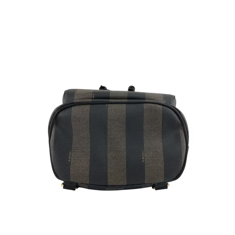 【 日本直送　名牌中古包 】FENDI フェンディ ペカン バックパック ブラウン ロゴ PVC リュック vintage ヴィンテージ オールド ait32f