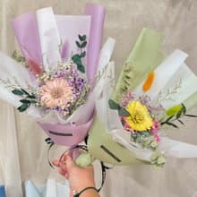 | 小夢境花藝 | 索拉太陽花 乾燥小花束 見面禮物 交換禮物