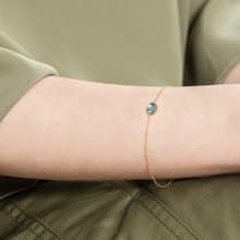 京華鑽石 10K黃 迪士尼公主系列 阿拉丁茉莉公主寶石手鍊