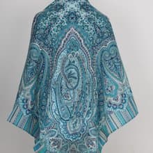 Original Pavlovo Posad Russian Shawl 100% Wool Woolen Scarf 125x125 cm 2040-3 N