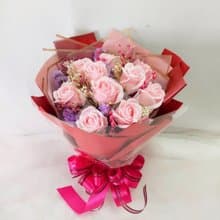 精緻手工香皂花 玫瑰花束 典華優惠券 情人節花束