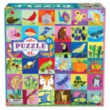 eeBoo 64片拼圖- Portraits of Nature  64 Piece Puzzle自然肖像