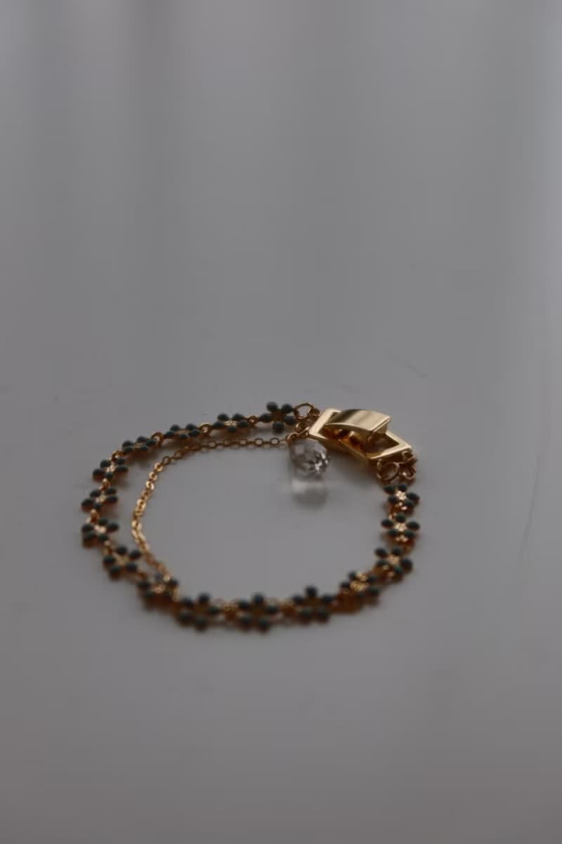 晨曦雛菊手鍊\手工手鍊 花 可愛 水晶 日系