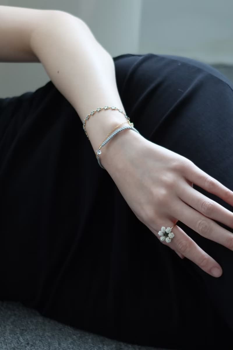 晨曦雛菊手鍊\手工手鍊 花 可愛 水晶 日系