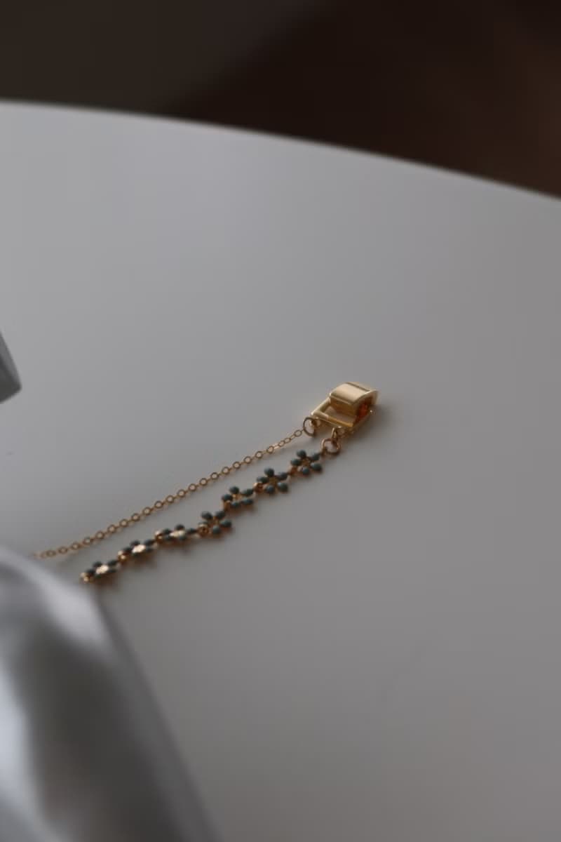 晨曦雛菊手鍊\手工手鍊 花 可愛 水晶 日系