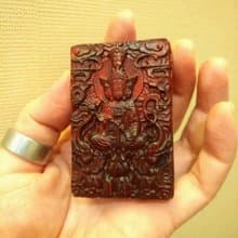 觀音 立體雕刻紫檀木煤油打火機殼 ZIPPO替換殼 打火機裝飾殼