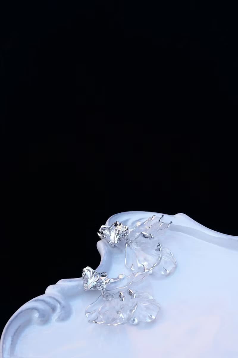 COR-DATE / 銀色系 / 大花瓣耳環