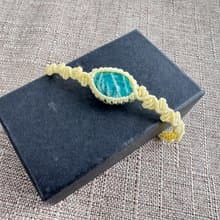 230652 Macrame 南美蠟線 天河石 手鍊