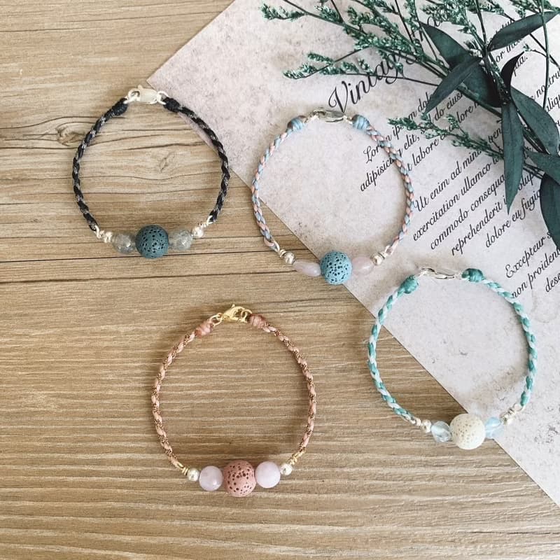 | 擴香石 | 訂製 x 純銀 x 蠟線 x 手環 x 手鍊 x 好做作