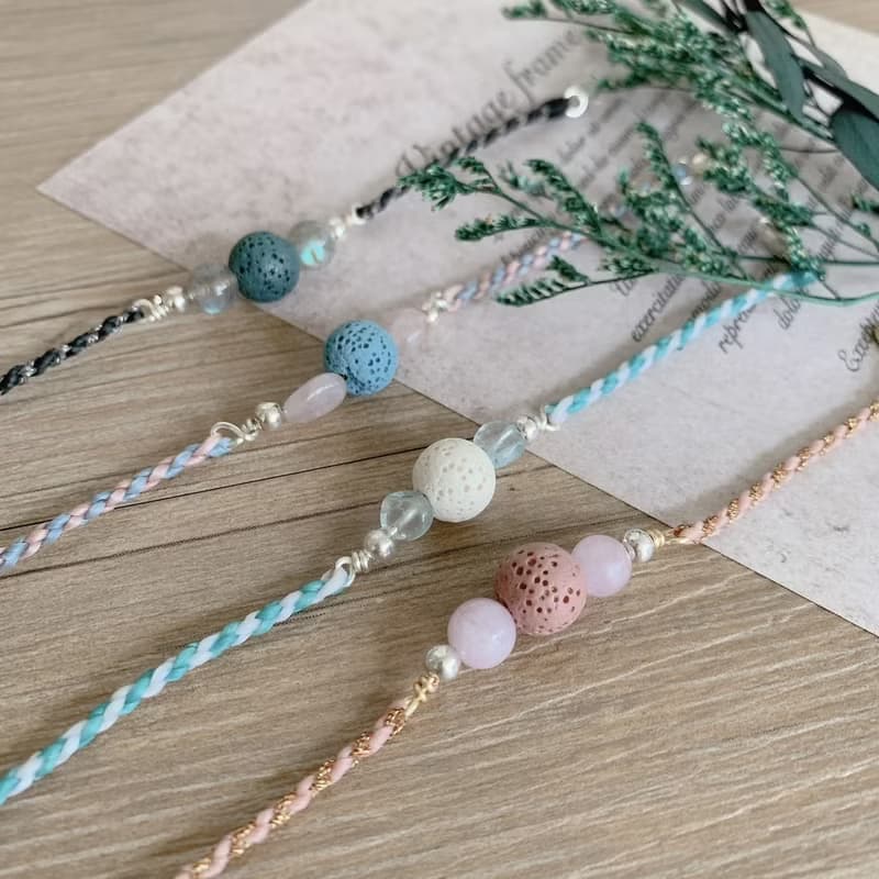 | 擴香石 | 訂製 x 純銀 x 蠟線 x 手環 x 手鍊 x 好做作