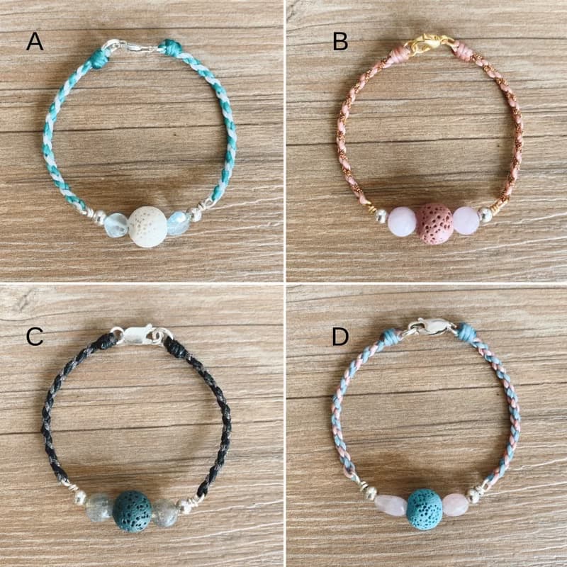 | 擴香石 | 訂製 x 純銀 x 蠟線 x 手環 x 手鍊 x 好做作