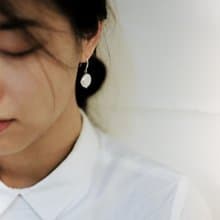 【簡約美】天然鈕扣淡水珍珠 全925純銀耳環/耳夾 (金/銀/玫瑰金)