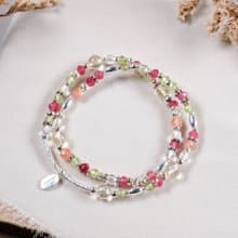 橄欖石 黃水晶 白水晶 玉髓 太陽石 925銀 手鍊 天然礦石水晶