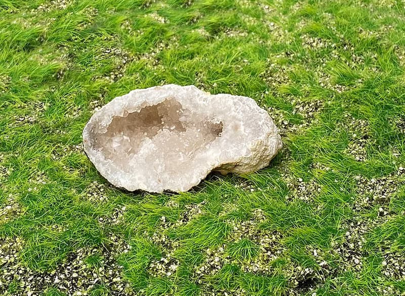 天然原礦瑪瑙白晶洞 聚財 財運 避邪 旺事業 消磁 淨化 開運 療癒