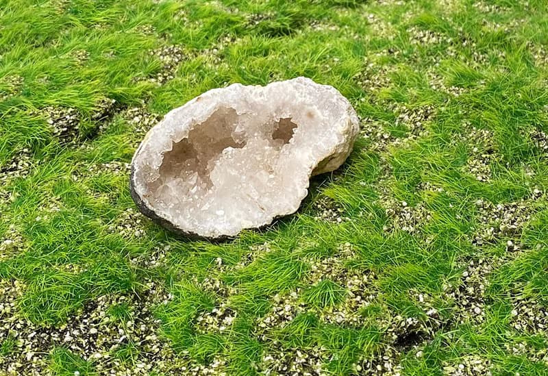 天然原礦瑪瑙白晶洞 聚財 財運 避邪 旺事業 消磁 淨化 開運 療癒